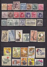 Tchécoslovaquie  Lot de 56 timbres  oblitérés