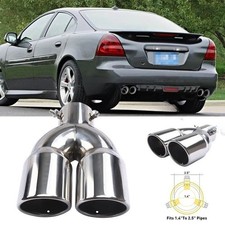 For Pontiac Grand Prix Rear Dual Exhaust Pipe Tail Muffler Tip Throat Tailpipe