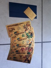 LOTTO 5 BANCONOTE GOLD  SAINT SEIYA CAVALIERI DELLO ZODIACO da collezione