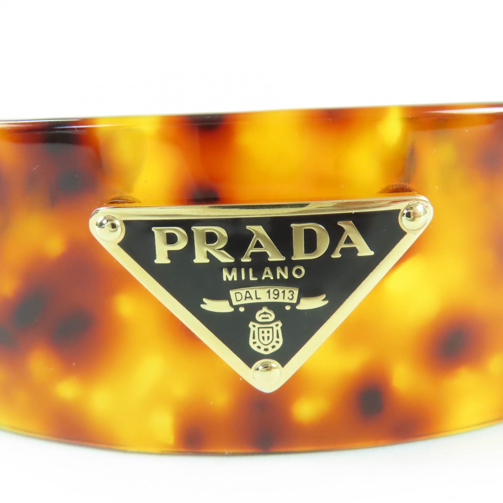 Great PRADA Current Triangle Logo Tortoiseshell P… - image 6