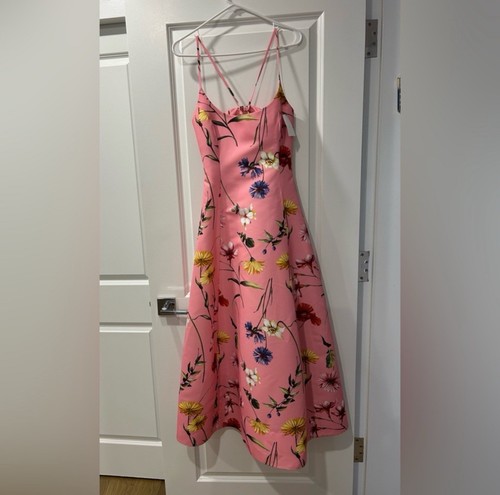 Oscar de le Renta One of a Kind Floral Pink Dress $6990 - Picture 1 of 9