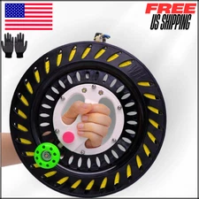 Kite Reel, Line Winder with Lock and Connector 10.3" Dia with 2600' String Spool