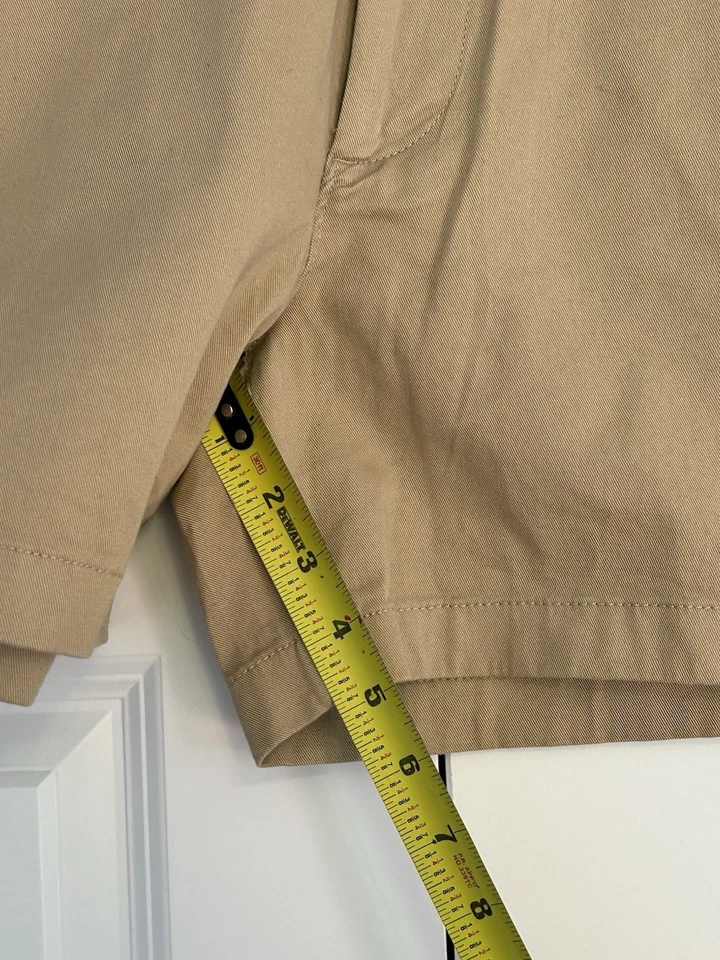 NUEVO CON ETIQUETAS J Pantalones Cortos Crew Para Hombre W 5” Entrepierna Elastizados Pantalones Cortos Beige Talla 34 Foto 4 de 4