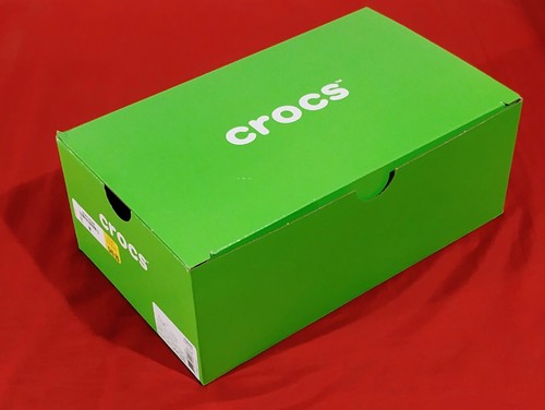 Crocs Unisex Shoe box ONLY about 13x8x5 inches Original Green Color Ships Flat - Bild 2 von 11