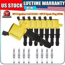 8Pack Ignition Coils & Iridium Spark Plugs For Ford F150 5.4L V8 2004-2008 DG511