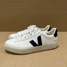 Veja Campo Men’s Trainers In White & Black - Size UK6 - Pre Owned - Free Postage