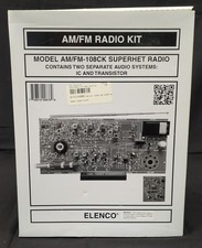 Elenco AM/FM Radio Kit AMFM108CK Superhet Radio NOB New Open Box