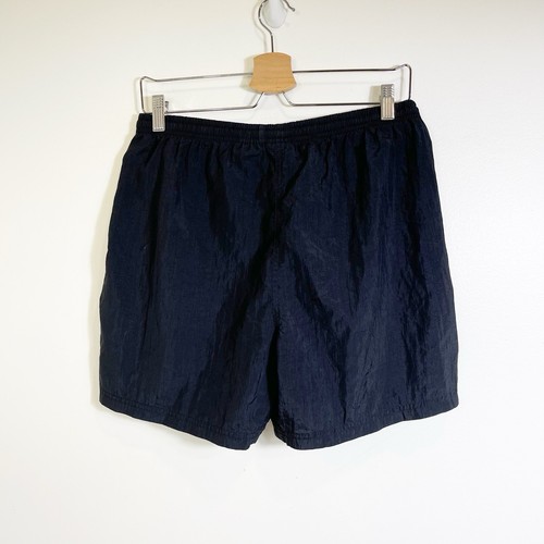 Vintage 90s Nike Black Nylon Windbreaker Shorts Men’s Small - Picture 2 of 3