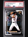 Konnor Griffin 2024 Bowman Draft #BDC22 Chrome - Pittsburgh Pirates - PSA 10