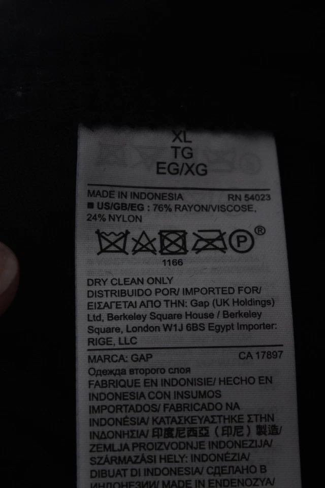 GAP Pantalón tipo suéter Mujeres Pantalón Talla EU 42 negro look casual - Imagen 4 de 4