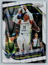 2025 Panini Prizm WNBA #73 Arike Ogunbowale White Seismic Prizms