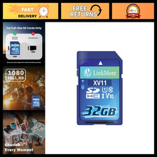 32GB SD Card Full-Size SDHC for Camera, UHS-I Class 10, 96MB/s Read Speed, HD Vi