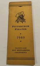 1940 PITTSBURGH PIRATES Media Guide Roster Yearbook PAUL WANER Arky VAUGHAN 