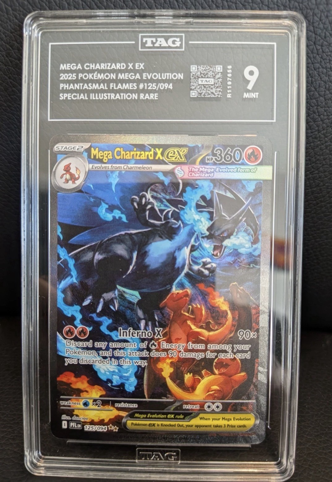 Mega Charizard X ex 125/094 Me02: Phantasmal Flames Holo