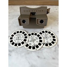 Vintage Sawyers Viewmaster Viewer View Master Tan, 1970s Tested Works