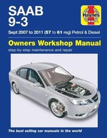Saab 9-3 Petrol & Diesel (07 - 11) Haynes Repair Manual | 2007-2011 | Publishing