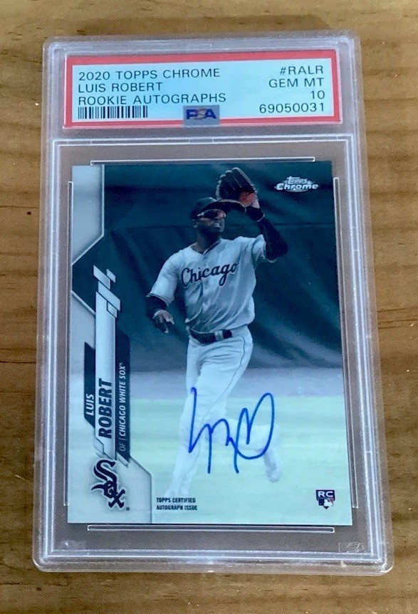 2020 Topps Chrome Luis Robert Auto RC #RA-LR White Sox PSA 10 GEM MINT Rookie