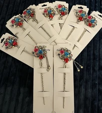 10Pcs Flower Hair Stick Tassel Hair Stick Hair Chopsticks for Prom Party