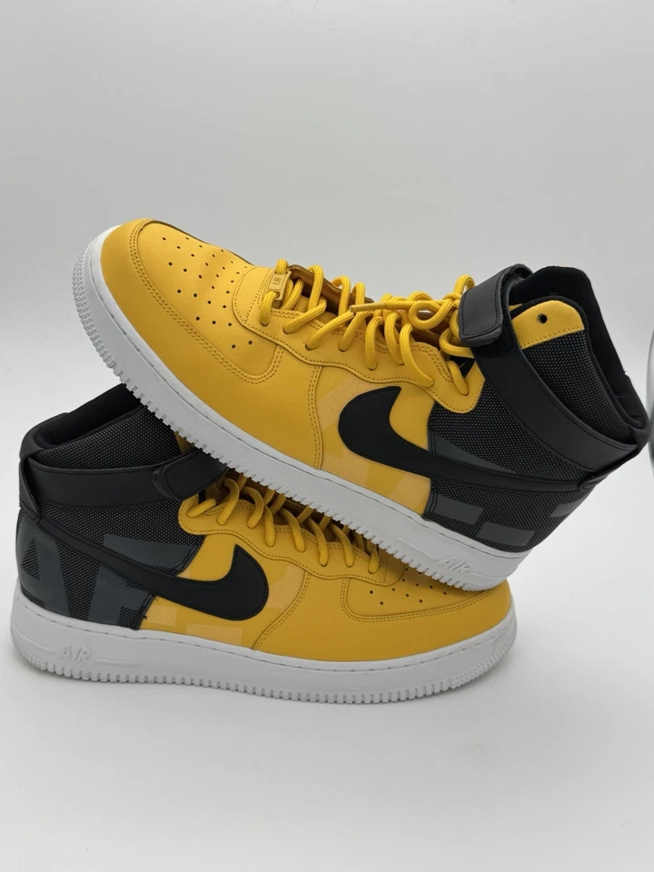 Size 13 - Nike Air Force 1 '07 LV8 High Yellow Ochre - Image 2 of 4