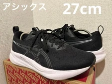 ASICS Gel Pulse 16 Men's Running Shoes Black 27cm Pre-owned, Lightweight