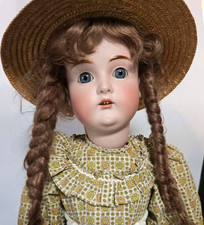22" Antique J.D. Kestner 171 German Bisque Head Doll Sleep Eyes Composition Body