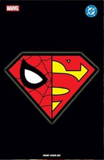 SPIDERMAN SUPERMAN 1 LOGO INSIGNIA MASH-UP VARIANT NM MARVEL DC 2026 AMAZING