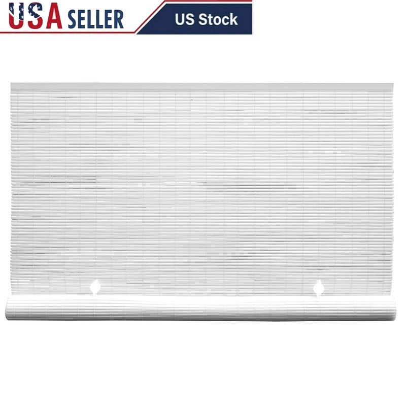 Cordless Outdoor Shades Roll-Up Privacy Screen UV Protection Porch Patio Window