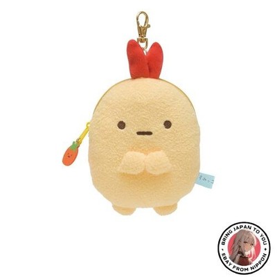 Neu San-X Sumikko Gurashi Plüschrolle Pass Case gebratener Garnelenschwanz PB...