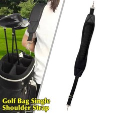 Golf Bag Strap Adjustable Single Strap Golf Bag Replace Carry Strap Black New