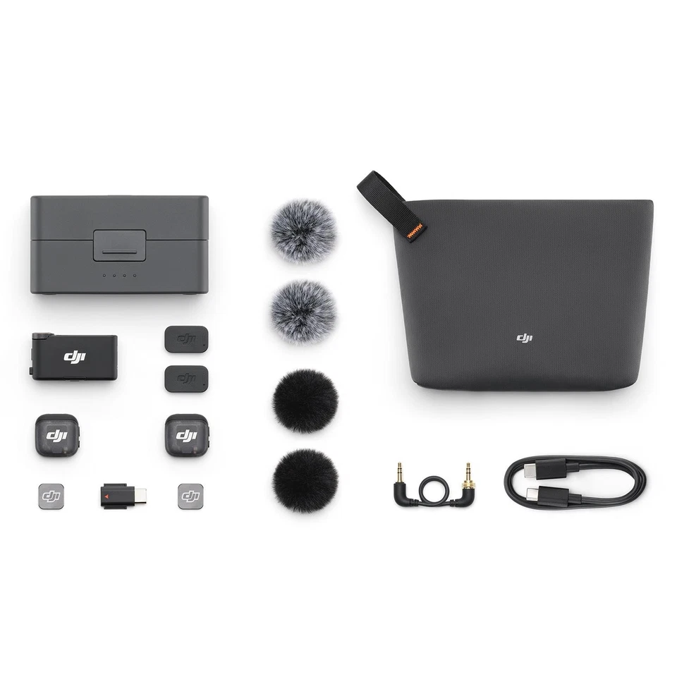 DJI Mic 3 Wireless Microphone - Dual Transmitter Set with Charging Case - Image 2 of 4