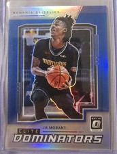 2021-22 Donruss Optic Ja Morant Elite Dominators Blue #16 (12/49)  Jersey Match