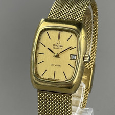 Orologio OMEGA De Ville Vintage Donna 25mm Quarzo Cinturino Nuovo 5920001 Cal...