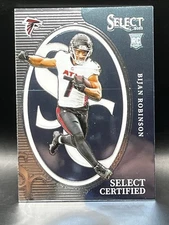 2023 Panini Select - Select Certified Rookies Bijan Robinson #CRO-BRO Silver...