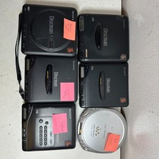 Lot of 6 Vintage Sony Discman  Walkman Portable Personal CD Player - For Parts