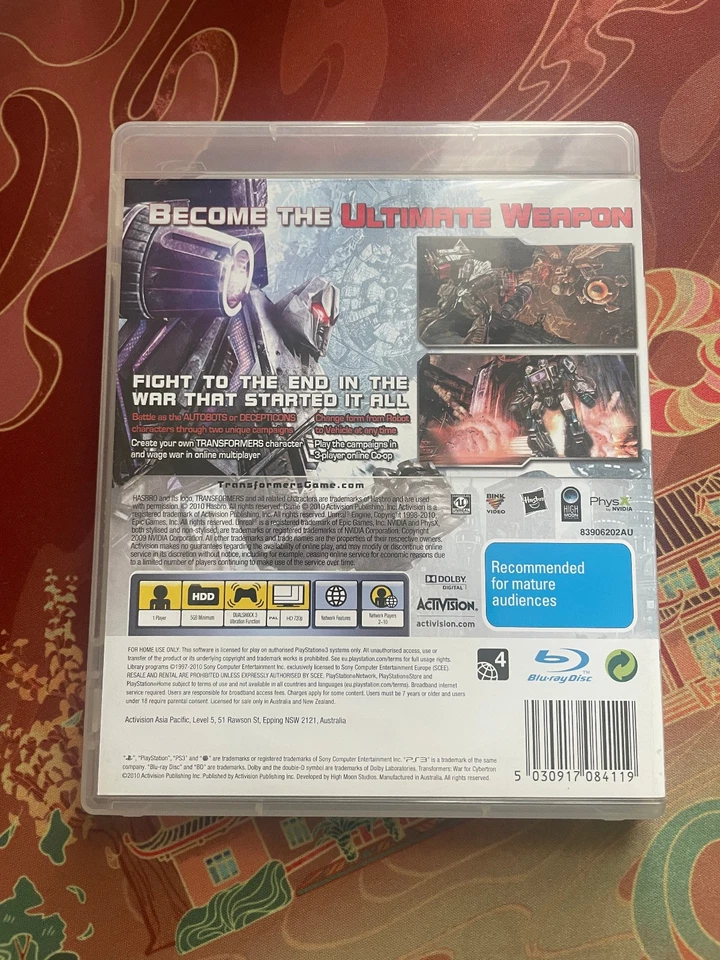 Transformers War for Cybertron PS3 Game - Complete with Manual [like new] PAL - Image 4 of 4