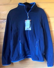 NWT Medium North End Men's Interactive Polartec Full Zip Fleece Jacket Blue