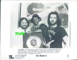 Press Photo: LL COOL J & RICK RUBIN 8x10 B&W 1986