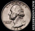 1964-D Silver Washington Quarter-Scarce Better Date No Reserve #i2667