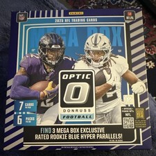 2025 Panini Donruss Optic NFL Football Mega Box Factory Sealed