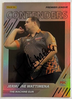 Jermaine Wattimen Hand Signed 2025 Panini PDC Premier League Card Darts Auto