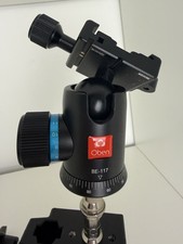 Oben BE-117 Dual Quick Release Ball Head for Camera Tripods w/ Impact Clamp