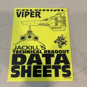 Battlestar Galactica Colonial Viper Jackill's Technical Readout Blueprints
