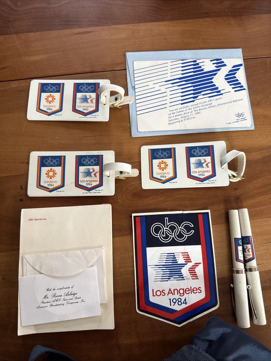 Autocollant Publicitaire Vintage - Jeux Olympiques 1984 Sarajevo/Los Angeles - Motorola Radio