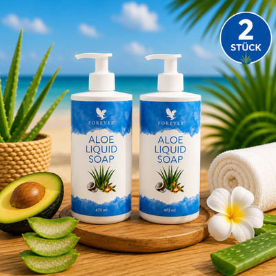 2 Forever Living Aloe Vera Liquid Soap 473 ml NEU Flüssigseife / Zwei Stück