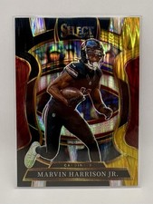 2025 Panini Select - Concourse Marvin Harrison Jr. #22 Black & Gold Shock Prizm