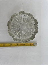 Mid Century VTG Clear Glass Ashtray small