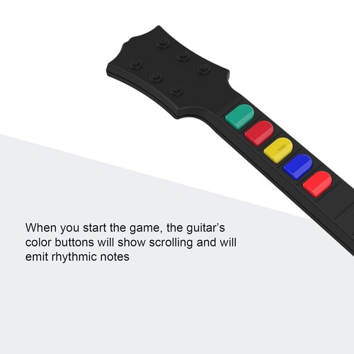 White Wireless Guitar Controller for Nintendo Wii Guitar Hero and Rock Band 2/3 - Picture 6 of 9