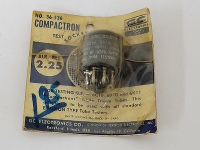 GC electronics 36-536 Compactron Adapter - for 6C10, 6D10, 6K11 - please read