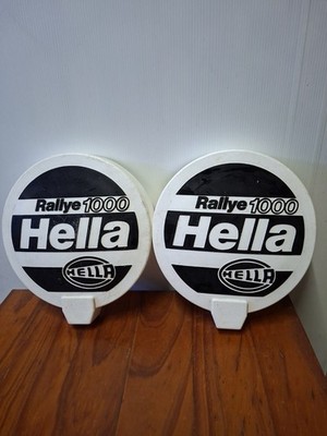 Pair Of Hella Rallye 1000 Spot Light Covers Made In Germany Used 