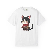 Military Chibi Style Cat T Shirt Anime Manga Kitty Tee Size S-4XL Multiple 